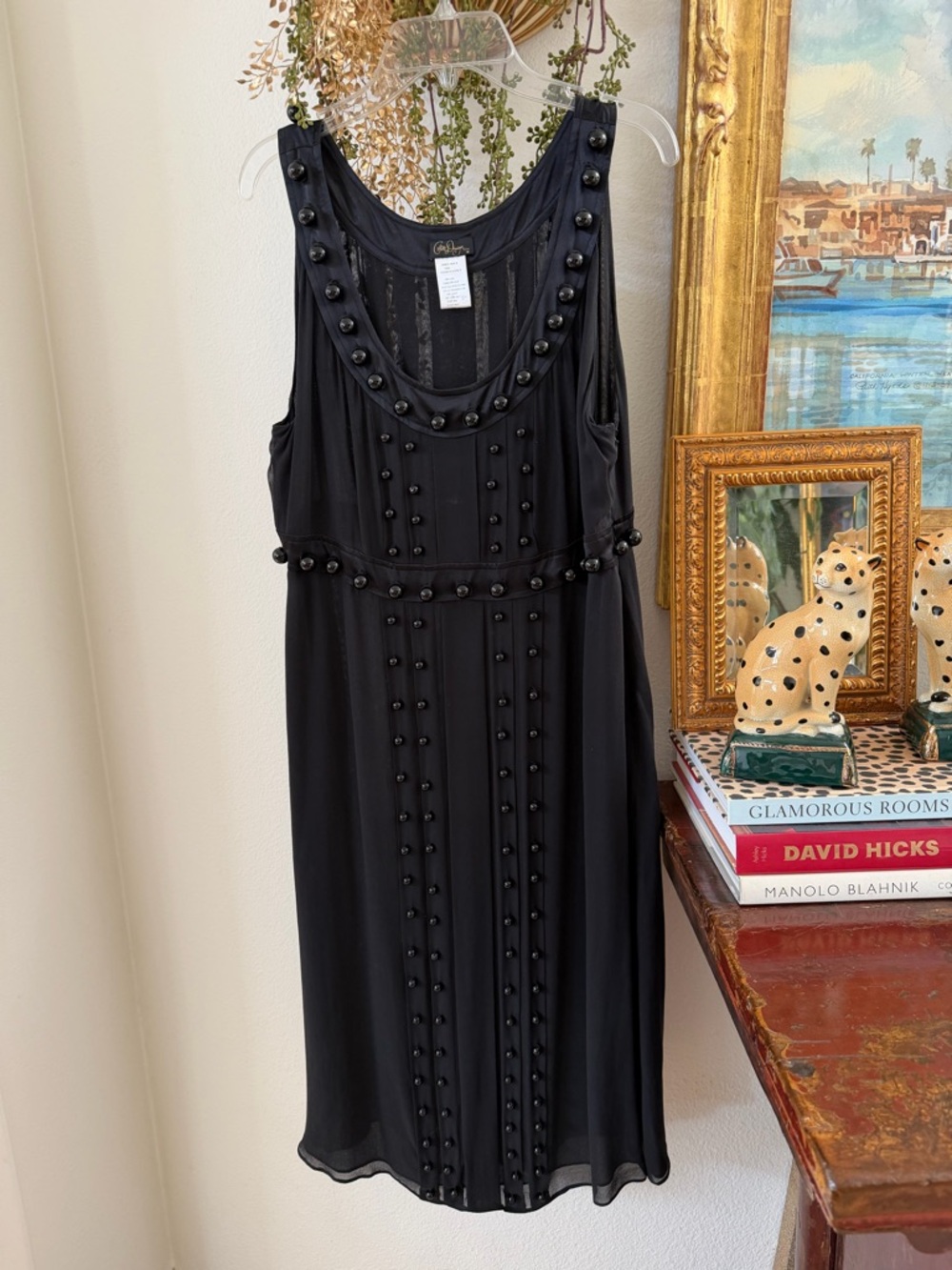 Colette Dennigan heavy beaded cocktail dress M